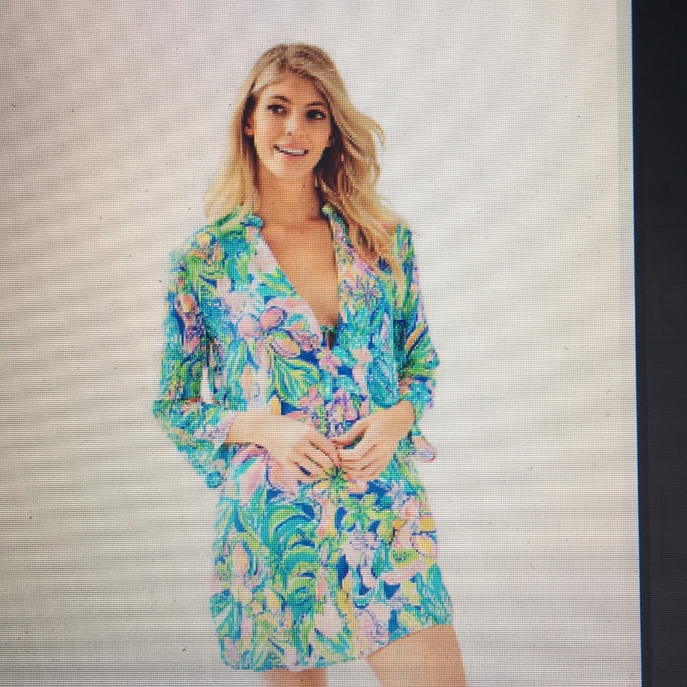 NWT Lilly  Pulitzer Esme Cover Up- surf gypsea